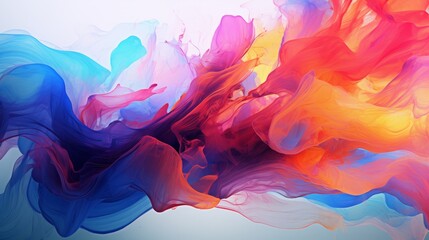 Abstract Digital Art with Vibrant Colors  AI generated illustration