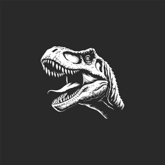 Fototapeta premium Dinosaur logo design vector illustration