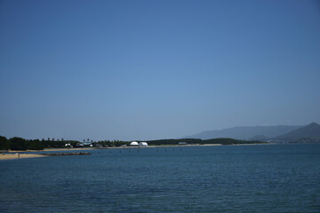 海の中道から望む福岡