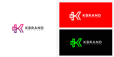 K Letter Logo Icon Brand Identity Sign, K Letter Symbol Template 