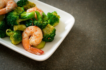 stir-fried broccoli with shrimps