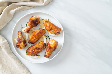 fried lemon pepper chicken wings