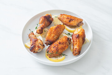 fried lemon pepper chicken wings