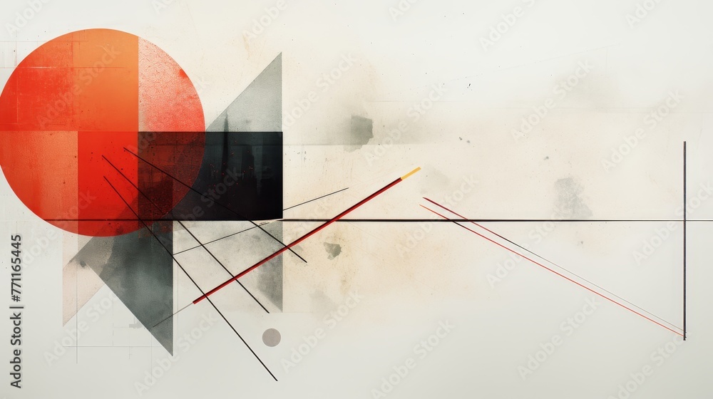 Poster abstract texture and lines merging into a minimalist background ai generated illustration