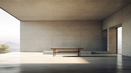 Architectural minimalism in residential spaces  AI generated illustration