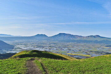 Fototapeta premium 大観峰 阿蘇 熊本 九州