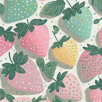 frutas varias color pastel