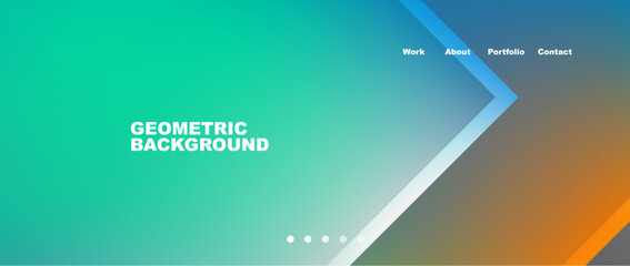 Abstract geometric shapes web design page. Vector Illustration For Wallpaper, Banner, Background, Card, Book Illustration, landing page