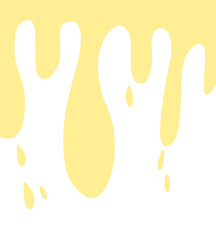 Drip yellow abstract simple elemen