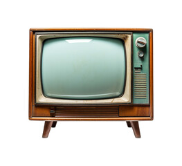 old retro tv isolated