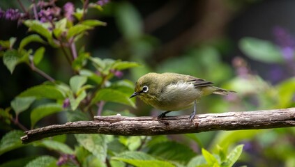 The Cape white-eye is a common visitor to urban gardens in South Africa