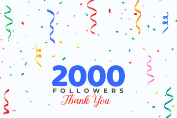 congratulation for 2000 followers network on social media - 771173680