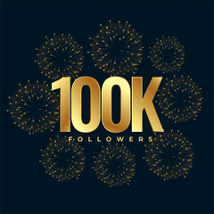 congratulate your 100k famous followers on social media post - 771173698
