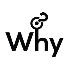 Seeking Reasons: Why Icon. Question reasons with this 'why' icon, ideal for illustrating curiosity and understanding motives. - obrazy, fototapety, plakaty