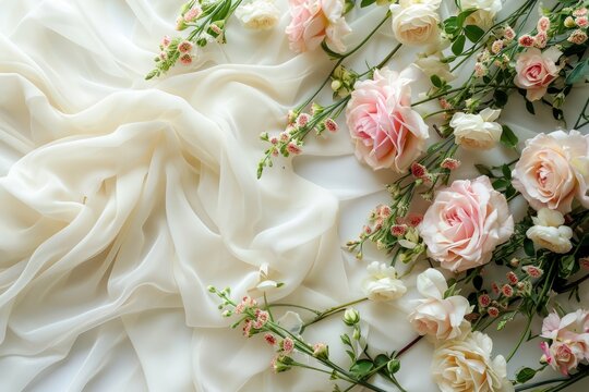 Lush floral arrangement to embellish your invitation backdrop