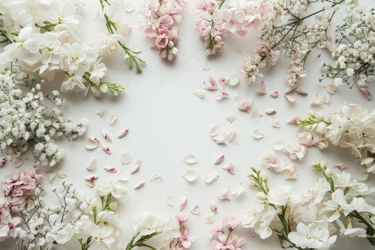 Ethereal floral motif for enchanting wedding invitation designs