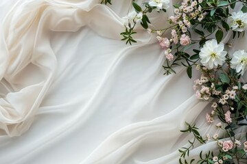 Obraz na płótnie Canvas Elegant flower arrangement for enchanting invite backdrops