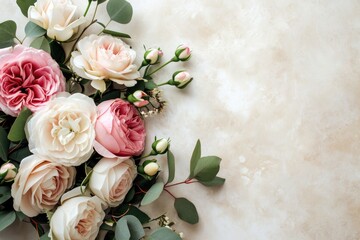 Beautiful wedding flower pattern for enchanting invite backdrops