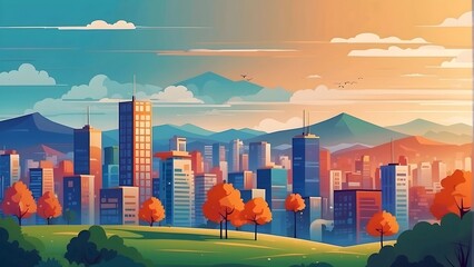 landscape in the city