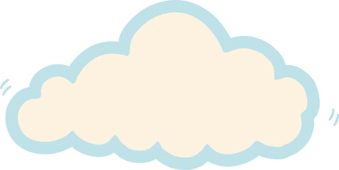 Cloud shape sticky note