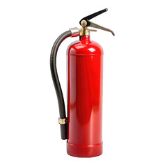 fire extinguisher on transparent background