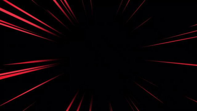 Cartoon animated red speed lines.
Anime lines motion background.