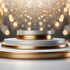 3d luxury podium background product display