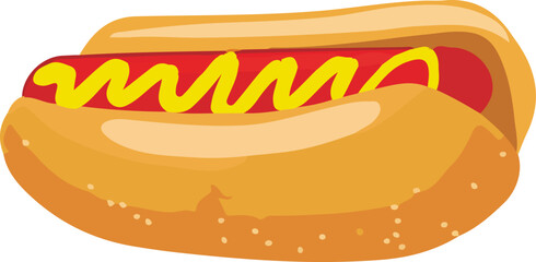 Hot dog illustration