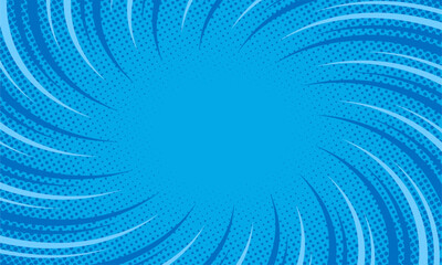 Comic blue radial burst background