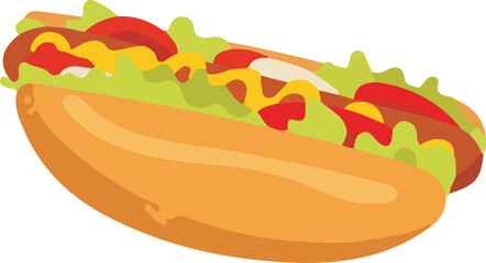 Hot dog illustration