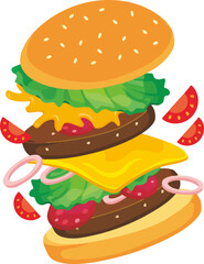Burger illustration