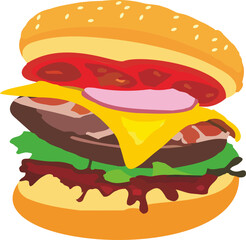 Burger illustration