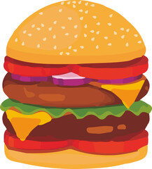 Burger illustration