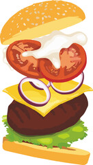 Burger illustration
