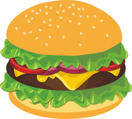 Burger illustration