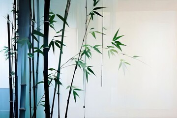 Naklejka premium a beautifull bamboo forest background