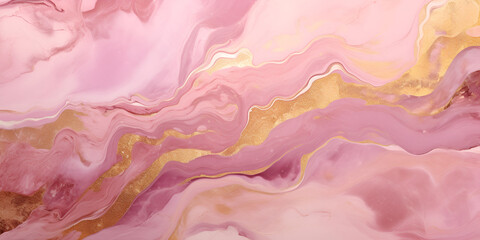 Abstract pink gold marble mix background 