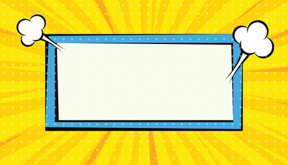 Blank comic cartoon background design. empty dialog halftone background. comic book style © BhandariProductions