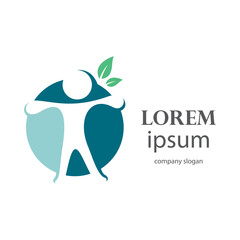 body recovery and health logo illustration design