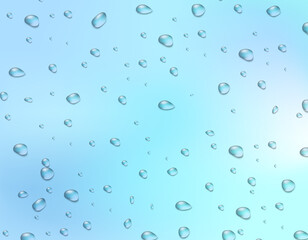 水滴の背景素材　水色