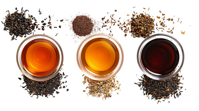A serene cup of oolong tea on a transparent background, perfect for herbal beverage lovers seeking organic refreshment in traditional Chinese brews, promoting relaxation and wellness.