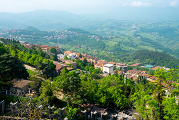 Fototapeta na wymiar Residential Houses in San Marino