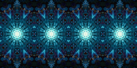 Fototapeta premium Seamless panorama pattern abstraction. The texture is panoramic
