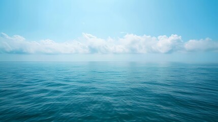 Fototapeta premium Blue sea water in calm
