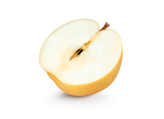Naklejka na ściany i meble Pear fruit on white