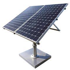 solar power plates on aluminum base 3d realistic render