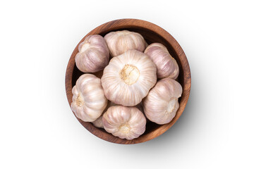 garlic isolated on white background