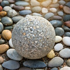 Fototapeta na wymiar Exquisite Elegance: Beautiful Stone Sphere