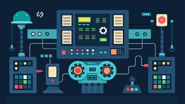 A detailed shot of a control panel displaying complex algorithms and programming codes emphasizing the technical skills necessary for