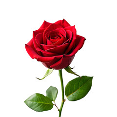 red rose flower isolated.